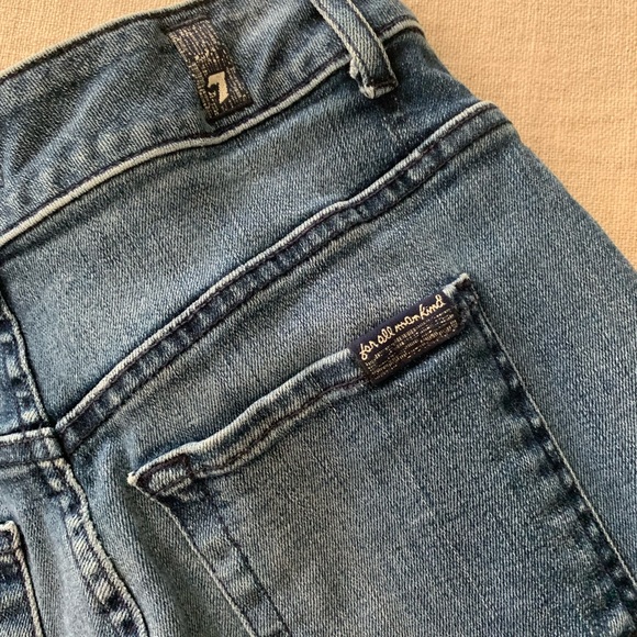 7 FOR ALL MANKIND, Soft Denim Pencil Jean Skirt, Size 24 - Picture 7 of 9